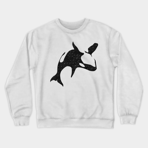 Orca constellation #2 Crewneck Sweatshirt by Kin Lost in Universe